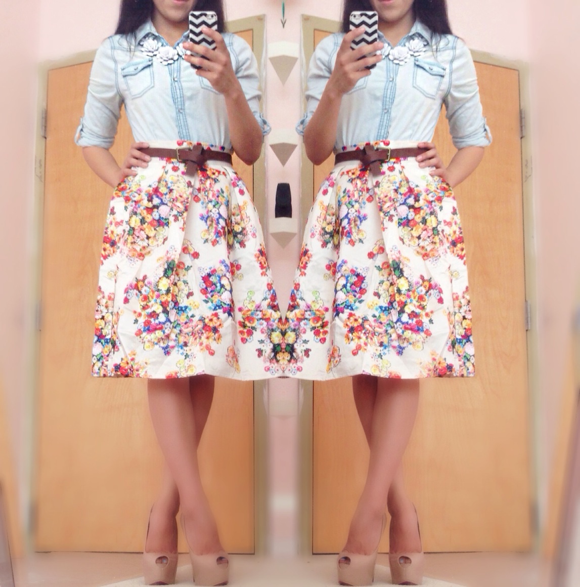 Flirty Floral Skirt on Storenvy