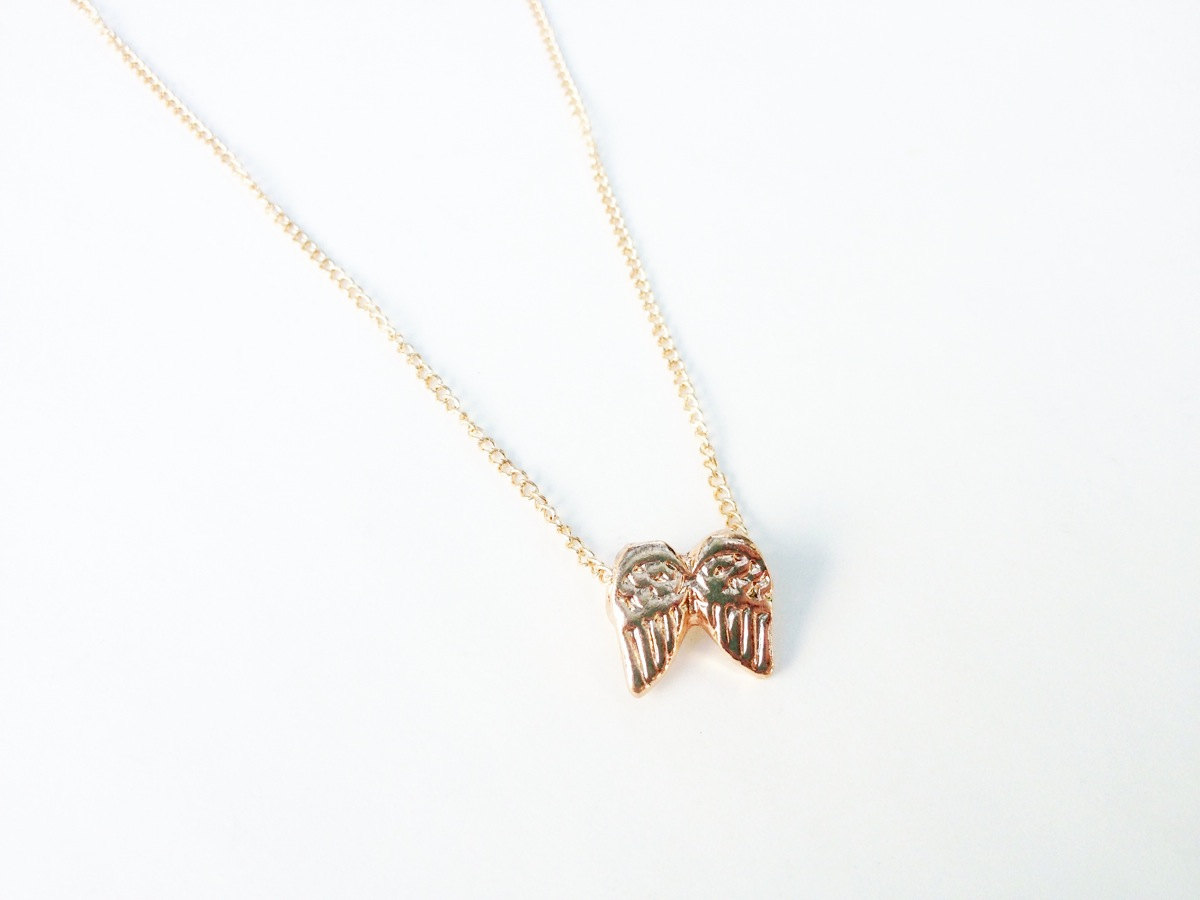 tiny gold angel wings necklace on storenvy tiny gold angel wings necklace on storenvy