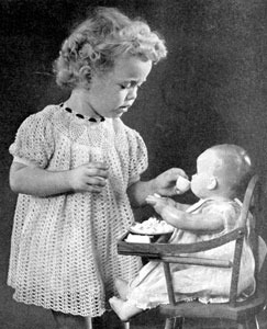 Vintage Crochet Girls Childs Dress Pattern Sz 2 4 6 | eBay