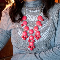 Perfectly Pink bubble necklace