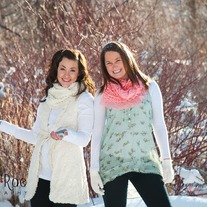 Bubble Cream infinity scarf