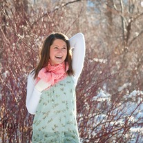 Lace pink infinity scarf