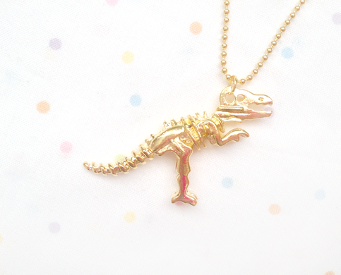 t-rex dinosaur necklace