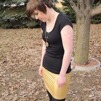 Gold Fish-scale Skirt