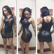 MESH BLACK DRESS