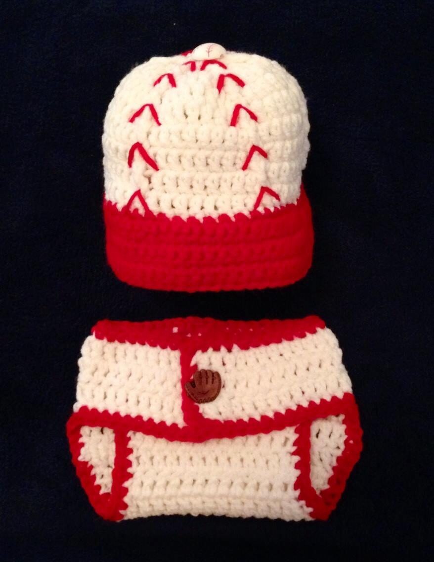 Newborn Baseball Diaper Cover Set on Storenvy