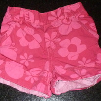 Pink Floral Shorts-The Children's Place Size 3T