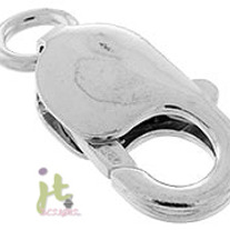18mm HEAVY Sterling Silver LOBSTER Claw Clasp w/ Ring 