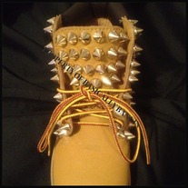 ALL SPIKED TIMBERLANDS (ADULT SIZES 6.5-7)