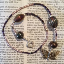 Butterfly/Heart Beaded Bookmark 