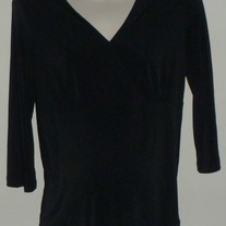 Black 3/4 Sleeve Length Top-NEW-New Additions Maternity Size Small