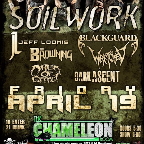 Dark Ascent opening for Soilwork - April 19th @ The Chameleon Room