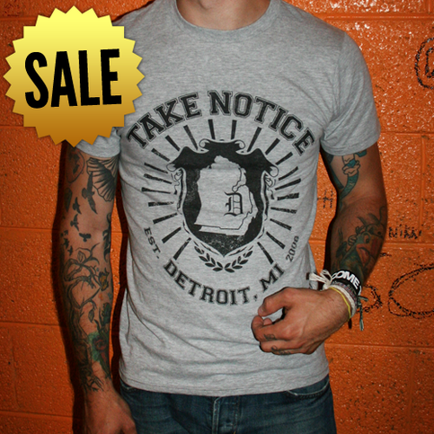 TEE | Take Notice Emblem (Gray) *SALE*