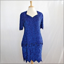Blue Sequin Dress