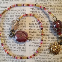 Sun Beaded Bookmark