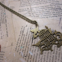 Bird and Cage Necklace