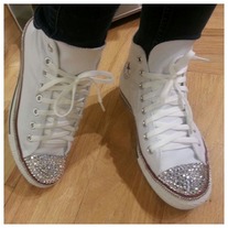 Crystal tipped Chucks (Infant sizes 0-2)