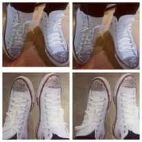 Crystal tipped Chucks (infants 3-10)