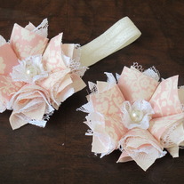 Rose and Cream Vintage headband