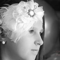 Vintage Curly Feather Headband