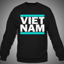 Vietnam DMC Turquoise Stripe Crew