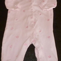 Pink Pant Onesie with Flower/Hearts-Sesame Street Size 6-9 Months