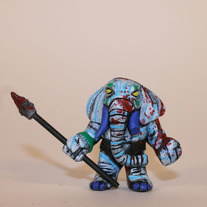 ELEPHANTOS "WOUNDED CLOWNER TRIBESMAN" custom resin figure