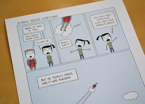 "Jetpack" Print