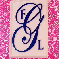 Combo Font Wood Wall Monogram - Paint Finish