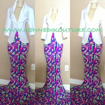 "AZTEC CANDY" MERMAID SKIRT