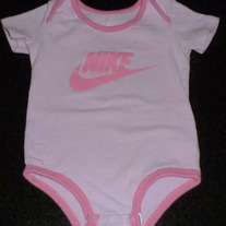 Pink Nike Onesie-Size 6-9 Months
