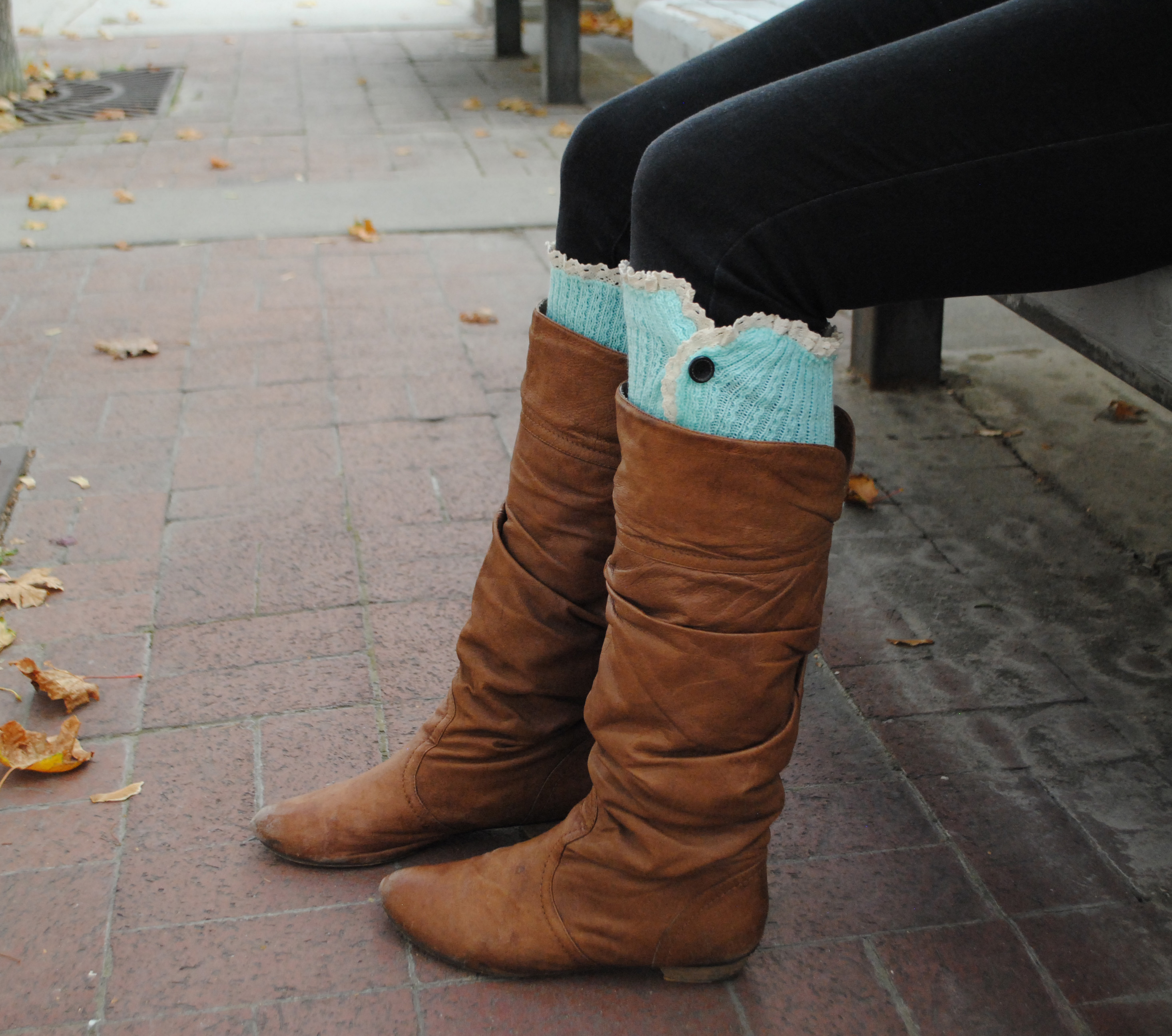 Lace Trim Boot Socks on Storenvy