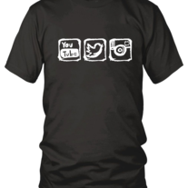 Youtube, Twitter, and Instagram T-shirt