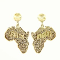 Africa Gold Earrings 