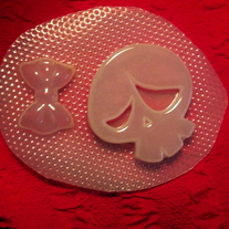 Frown him or her skull resin mould
