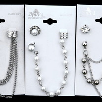 Silver Chain Swag Ear Cuff
