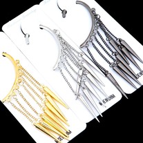 Over Ear Cuff w/Spikes