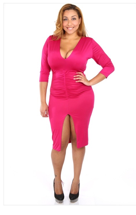 scrunch bodycon dress