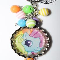 Pony Tails Inspired Bottle Cap Key Chain