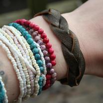 boho braided leather bracelet