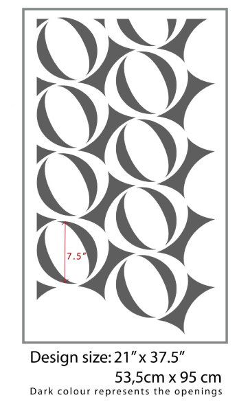 Disco ball Wall Stencil for DIY project, Wallpaper look and easy Decor