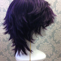 Scruffy Purple Wig
