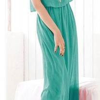 Scoop Neck Bohemian Maxi Dress