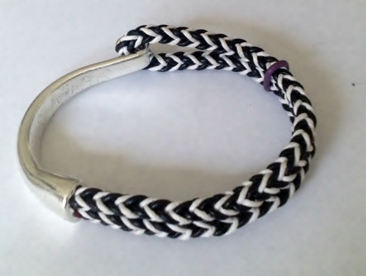 Kumihimo leather square braid bracelet kit · Ancient Moon Beads