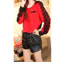 Lace Splice Long Sleeve