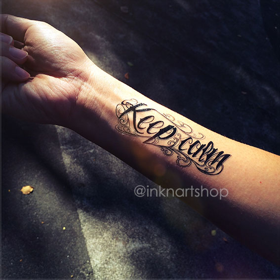 2pcs keep calm typography lettering script inknart temporary 2pcs keep calm typography lettering script inknart temporary