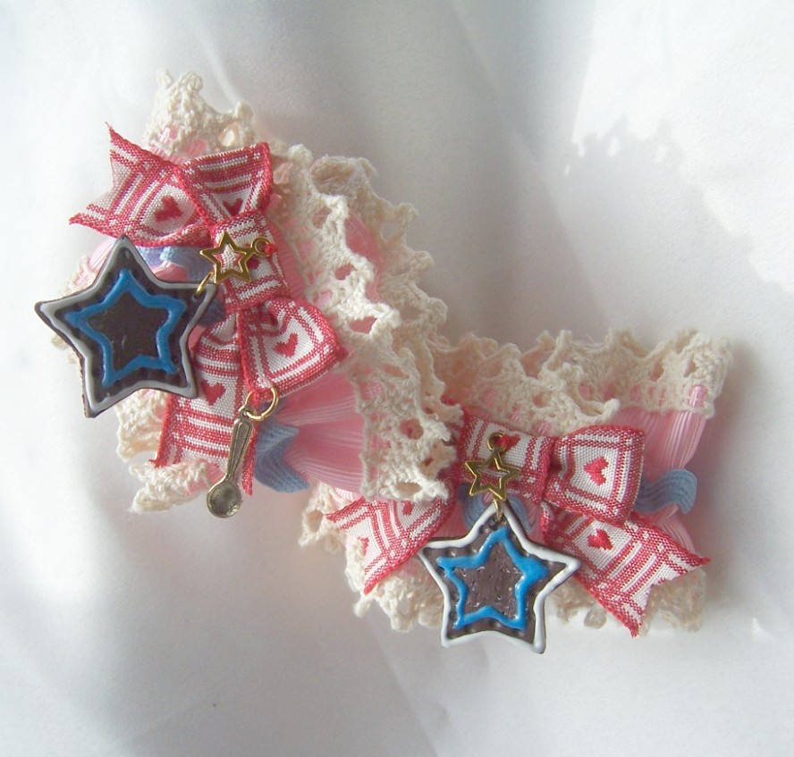LEBKUCHEN Biscuit Bow Ribbon Cuffs All Colours on Storenvy