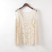Long sleeve lace tops