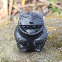 black resin ovok sculpture
