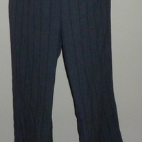 Gray Pin Stripe Pants with Silver Band-Motherhood Maternity Size XL